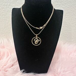 Ball chain with pendant gold plated over brass 22”